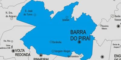 Ramani ya Barra do Piraí manispaa