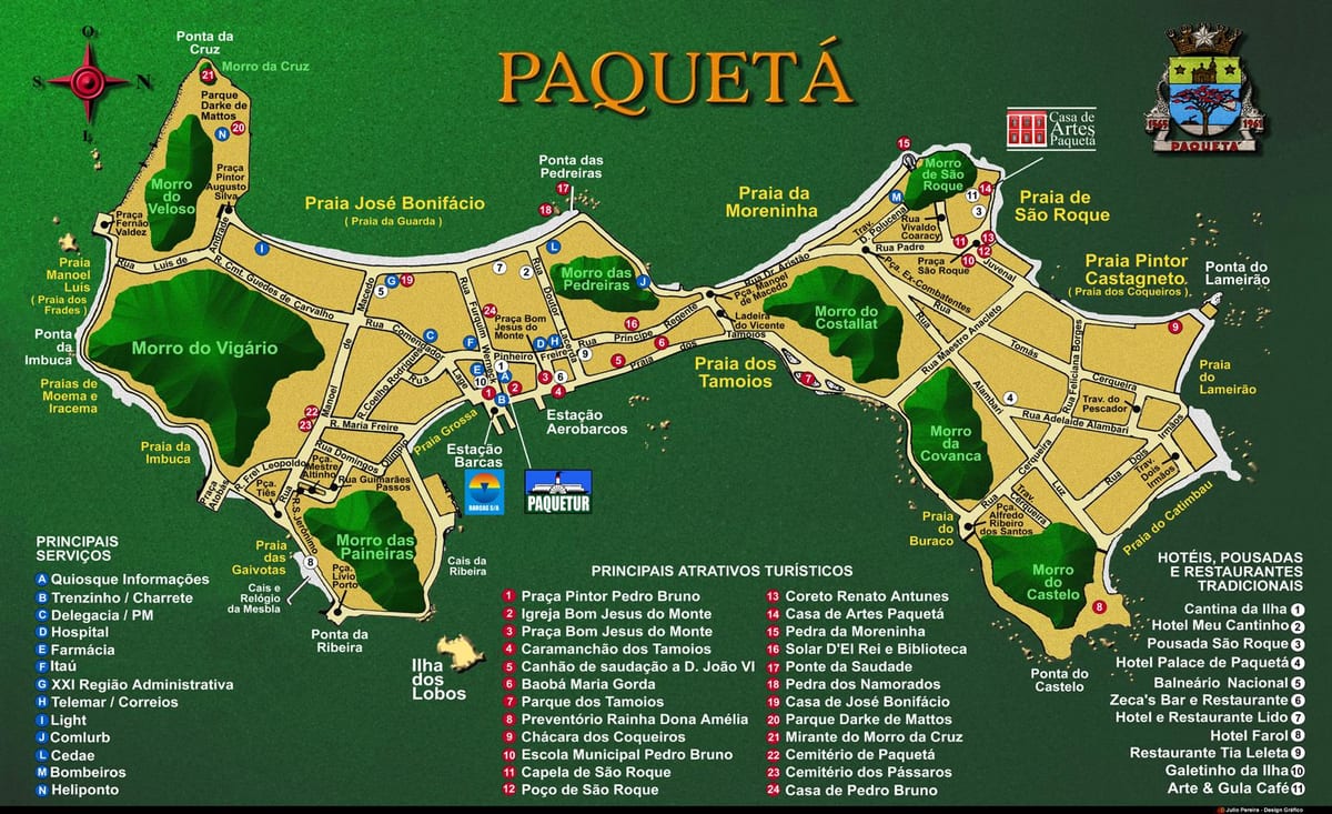 Ramani ya Île de Paquetá