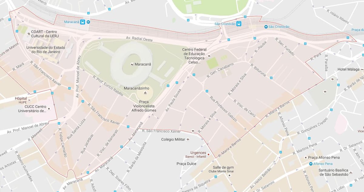 Ramani ya bairro Maracanã
