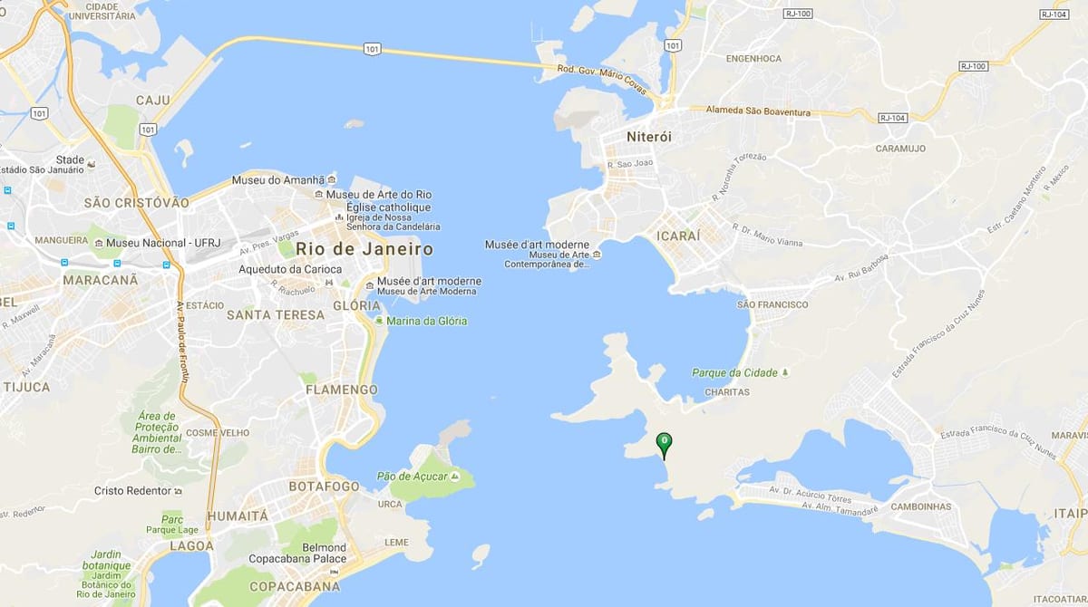 Ramani ya pwani Forte Imbuí
