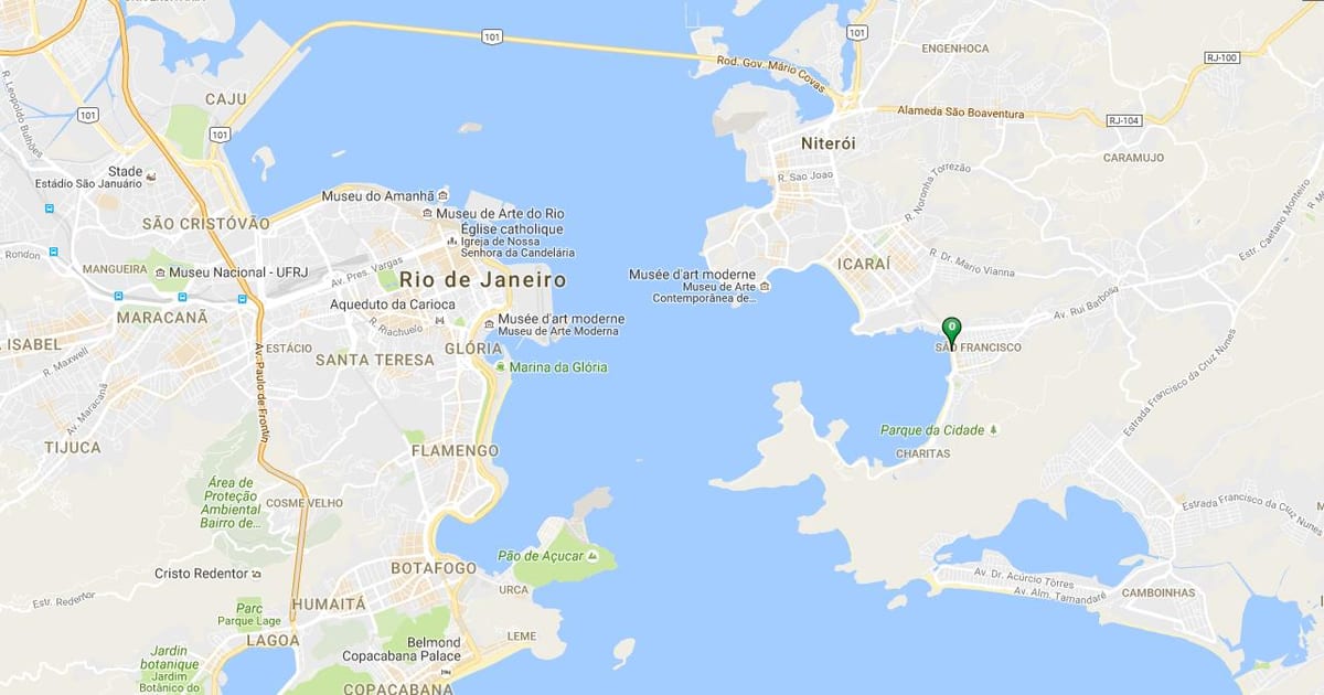 Ramani ya pwani São Francisco