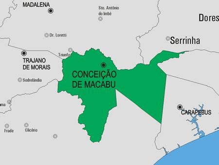 Ramani ya Conceição de Macabu manispaa
