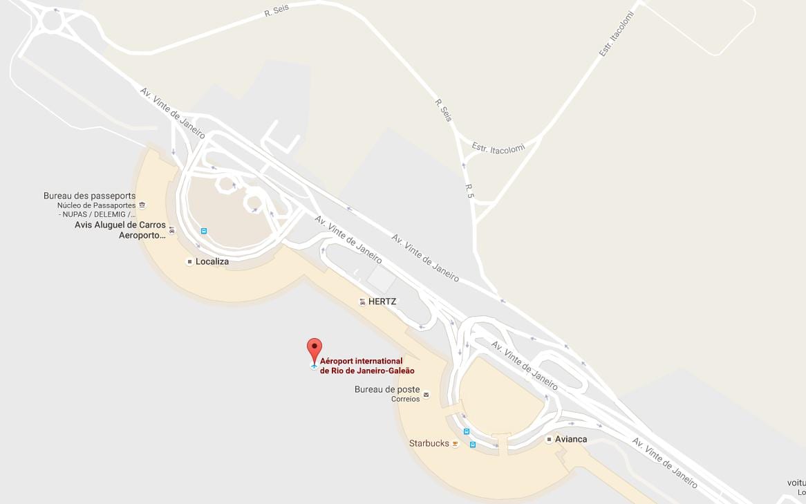 Ramani ya Galeão airport