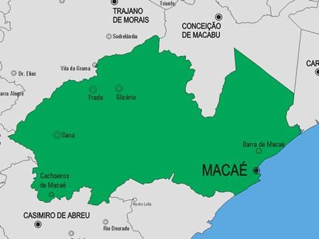 Ramani ya Macaé manispaa