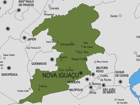 Ramani ya Nova Iguaçu manispaa