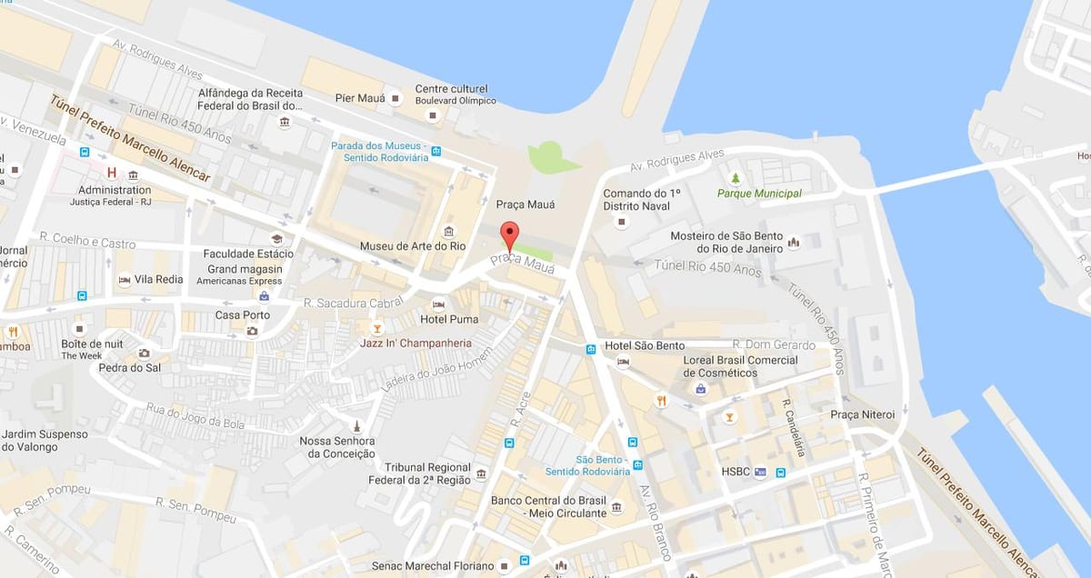 Ramani ya Praça Mauá