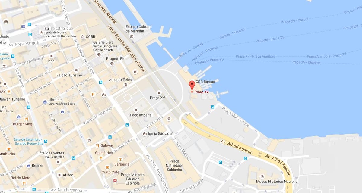 Ramani ya Praça Quinze