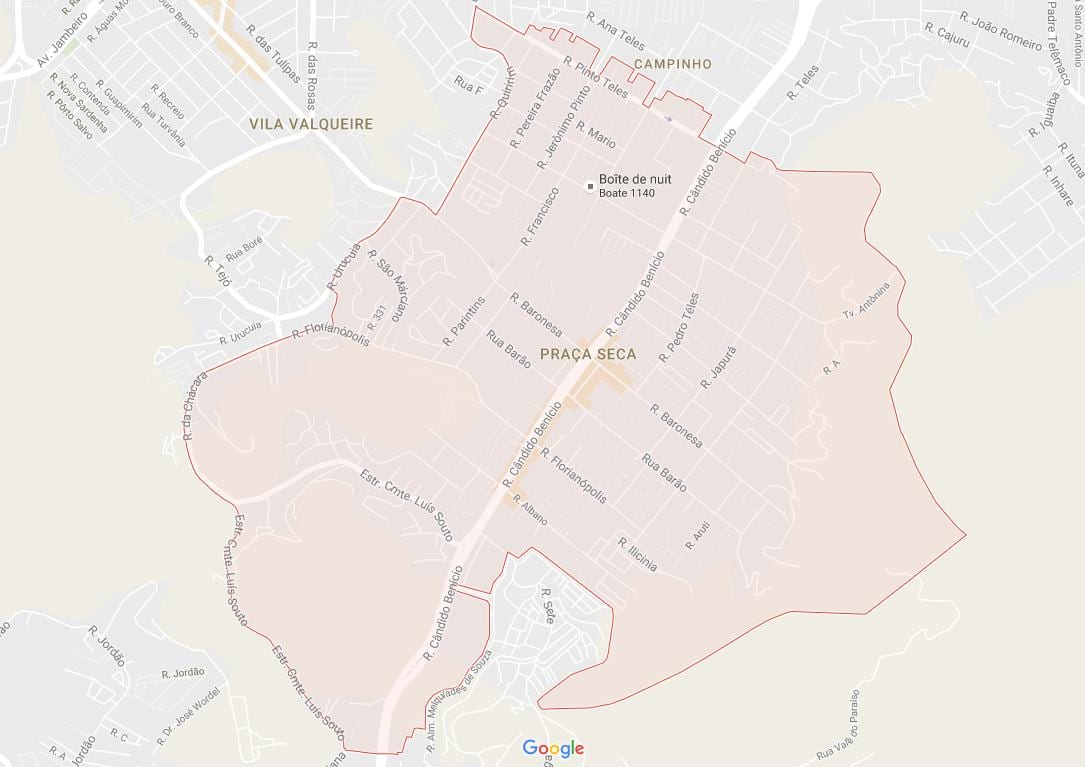 Ramani ya Praça Seca