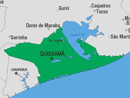 Ramani ya Quissamã manispaa