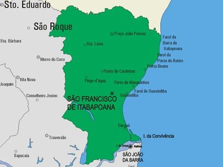 Ramani ya São Fidélis manispaa