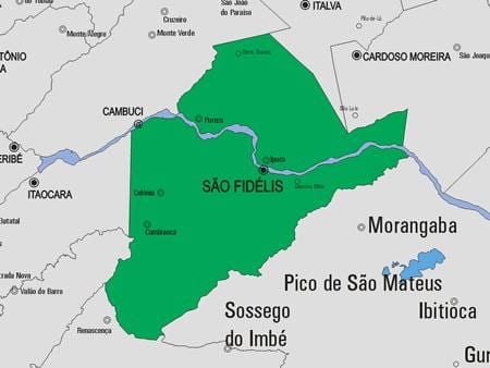Ramani ya São Francisco de Itabapoana manispaa