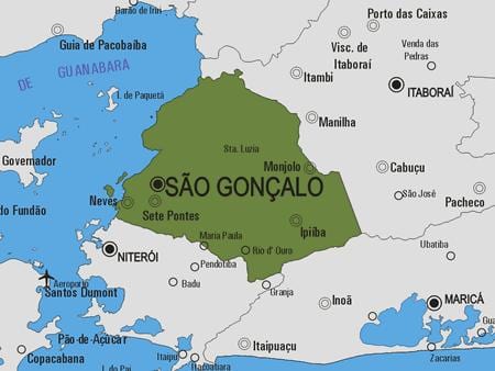 Ramani ya São Gonçalo manispaa