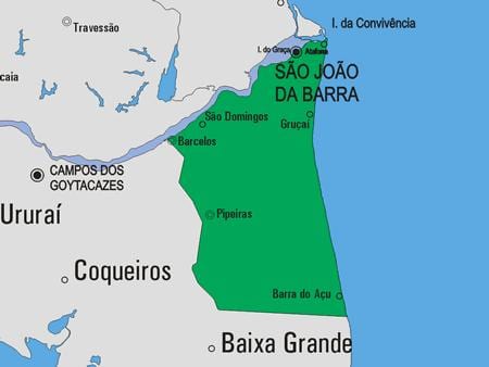 Ramani ya São João da Barra manispaa