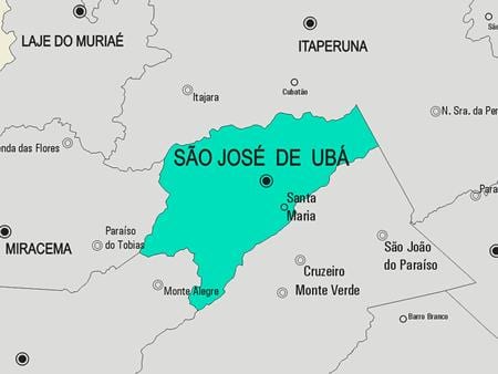 Ramani ya São José de Ubá manispaa