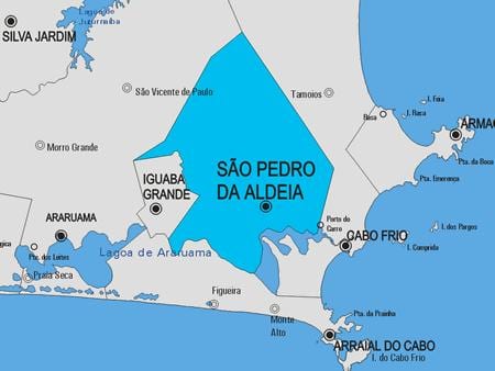 Ramani ya São Pedro Aldeia da manispaa