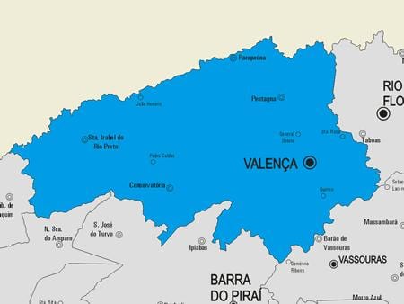Ramani ya Valença manispaa