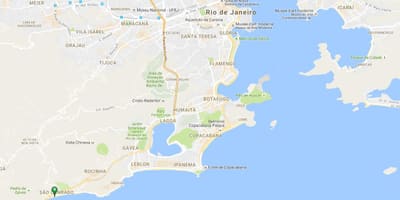 Ramani ya pwani São Conrado
