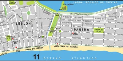 Ramani ya Ipanema beach